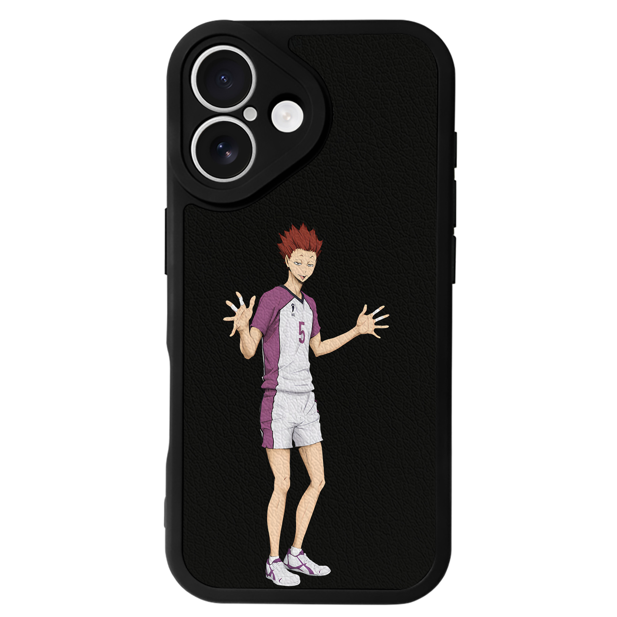 （画像用） ハイキュー!! Haikyu!! 【iPhone 16シリーズ対応】シリコンスマホケース（レザー調） 材質：シリコン